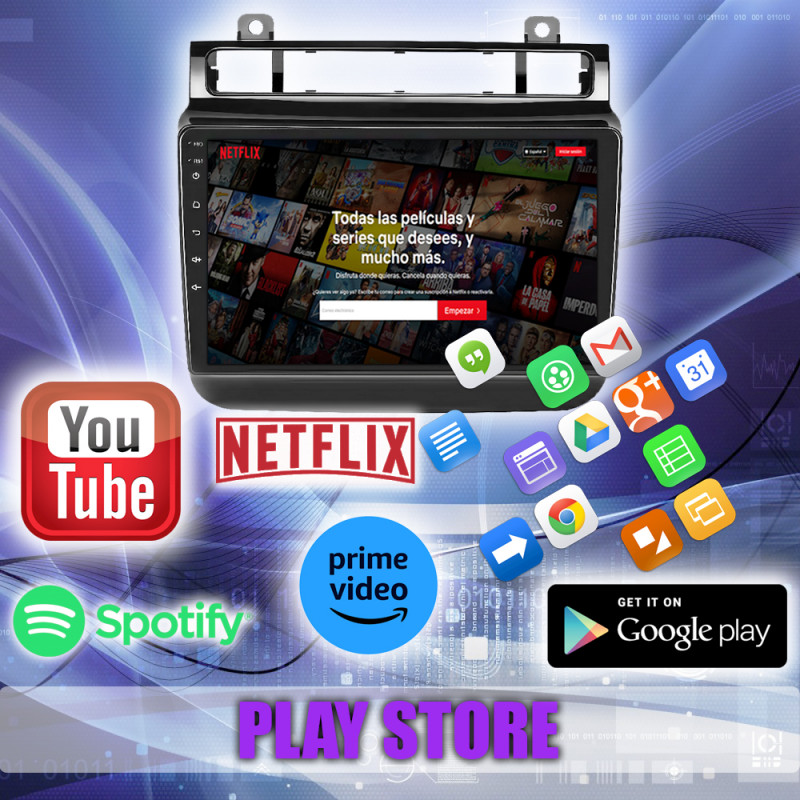 PANTALLA GPS VOLKSWAGEN TOUAREG 2011-2017 9 PULGADAS CARPLAY