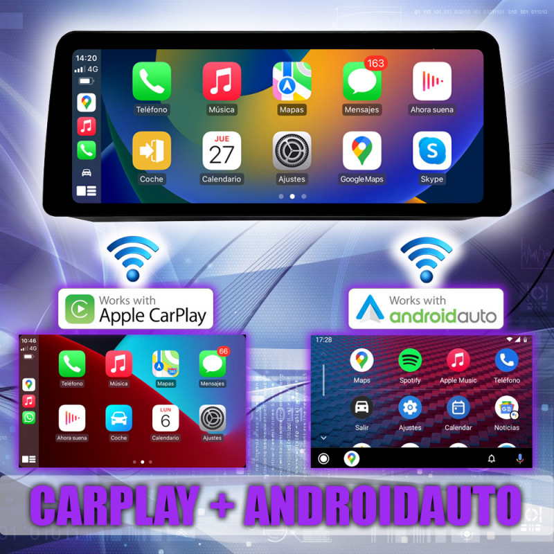 PANTALLA GPS BMW SERIE 5 E60 2005-2008 CARPLAY ANDROID AUTO