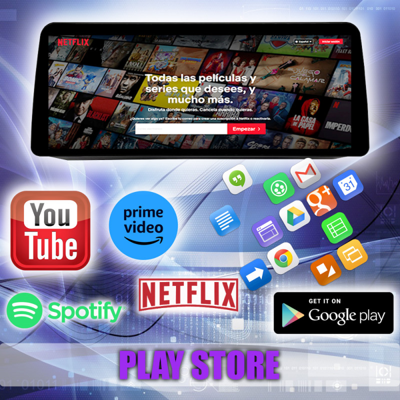 PANTALLA GPS BMW SERIE 5 E60 2005-2008 CARPLAY ANDROID AUTO