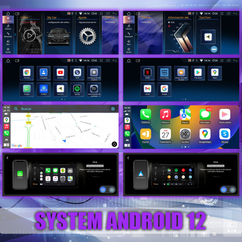 PANTALLA GPS BMW SERIE 5 E60 2005-2008 CARPLAY ANDROID AUTO