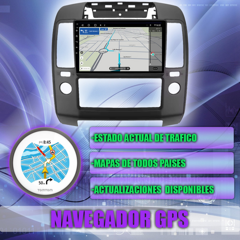 PANTALLA GPS NISSAN NAVARA D40 2006-2012 CARPLAY ANDROID AUTO