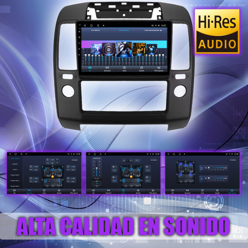 PANTALLA GPS NISSAN NAVARA D40 2006-2012 CARPLAY ANDROID AUTO