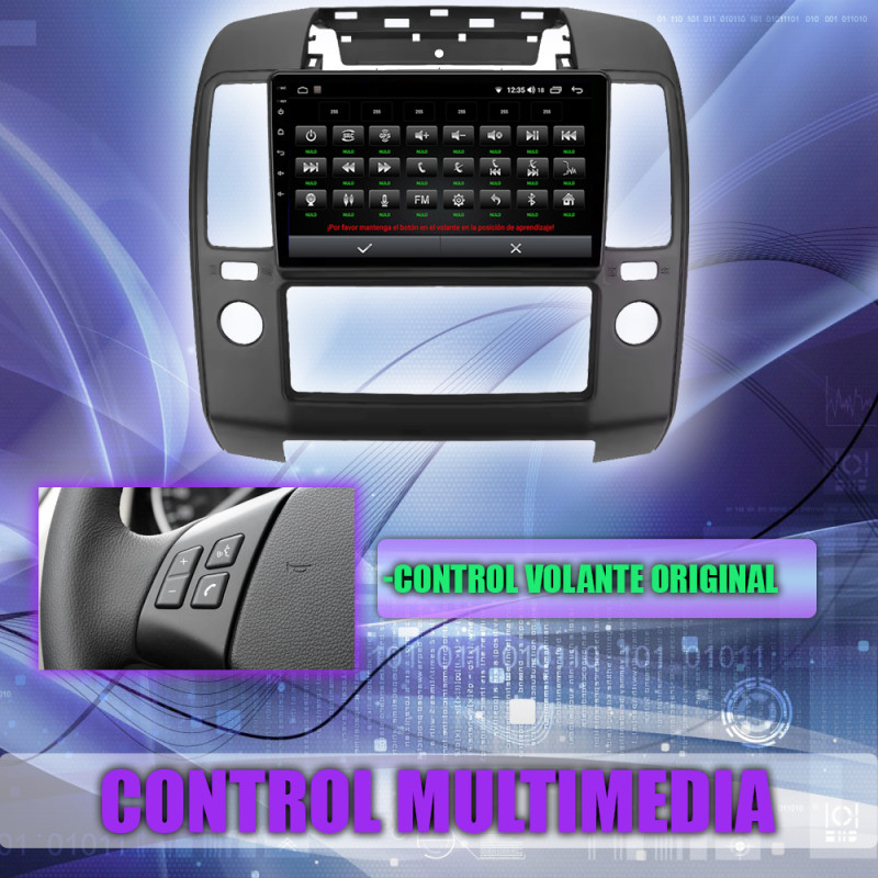 PANTALLA GPS NISSAN NAVARA D40 2006-2012 CARPLAY ANDROID AUTO