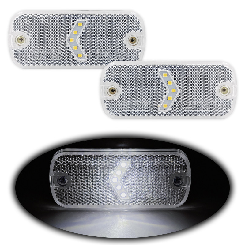 GALIBOS LED MARCADORES DELANTEROS BLANCOS CATADIÓPTRICO 12V 24V
