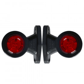GÁLIBOS LED ROJOS BALNCOS REDONDOS 12V 24V 2 UNIDADES