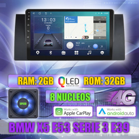 PANTALLA GPS BMW SERIE 5 E39 E53 X5 1995-2006 CARPLAY ANDROID
