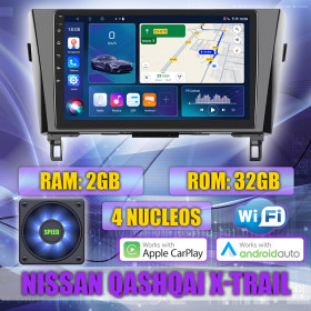 PANTALLA GPS NISSAN QASHQAI, XTRAIL 2014-2018 10 PULGADAS