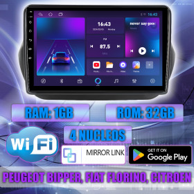 PANTALLA GPS PANTALLA GPS PEUGEOT BIPPER, CITROEN NEMO, FIAT