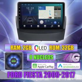 PANTALLA GPS FORD FIESTA MK6 2009-2017 9 PULGADAS CARPLAY