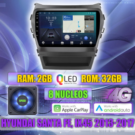 PANTALLA GPS HYUNDAI SANTA FE, IX45 2013-2017 9 PULGADAS