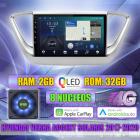 PANTALLA GPS HYUNDAI VERNA, ACCENT, SOLARIS, 2017-2020 9