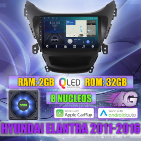 PANTALLA GPS HYUNDAI ELANTRA 2011-2016 9 PULGADAS CARPLAY