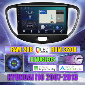 PANTALLA GPS HYUNDAI i10 2007-2013 9 PULGADAS CARPLAY ANDROID