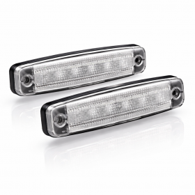 GALIBOS LED MARCADORES DELANTEROS BLANCOS 12V 24V 2 UNIDADES