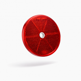 REFLECTOR CATADIÓPTRICO REDONDO ROJO PARA SEGURIDAD VIAL