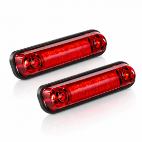GALIBOS LED MARCADORES TRASEROS ROJOS 12V 24V 2 UNIDADES