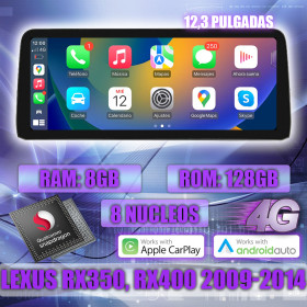 PANTALLA GPS LEXUS RX RX270 RX350 RX450 RX200T RX450H 2009-2014