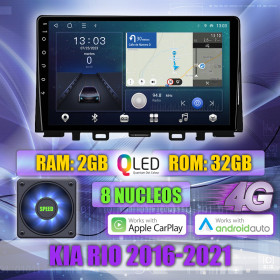 PANTALLA GPS KIA RIO 2016-2021 9 PULGADAS CARPLAY ANDROIDAUTO