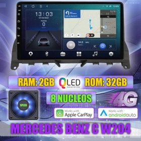 PANTALLA GPS MERCEDES BENZ CLASE C W204 2006-2010 CARPLAY