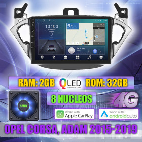 PANTALLA GPS OPEL CORSA, ADAM 2015-2019 9 PULGADAS CARPLAY