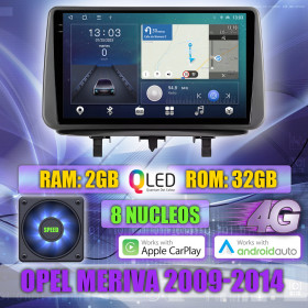 PANTALLA GPS OPEL MERIVA 2010-2014 9 PULGADAS CARPLAY ANDROID