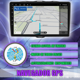 PANTALLA GPS OPEL VECTRA 2002-2009 9 PULGADAS CARPLAY