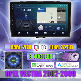 PANTALLA GPS OPEL VECTRA 2002-2009 9 PULGADAS CARPLAY