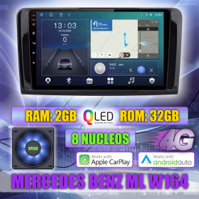 PANTALLA GPS MERCEDES BENZ ML W164 2006-2010 CARPLAY ANDROID