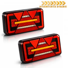 PILOTOS LED NEON MULTIFUNCIONES PARA REMOLQUE 12V 24V 2 UNIDADES