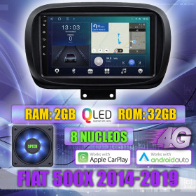 PANTALLA GPS FIAT 500X 2014-2019 9 PULGADAS CARPLAY ANDROID
