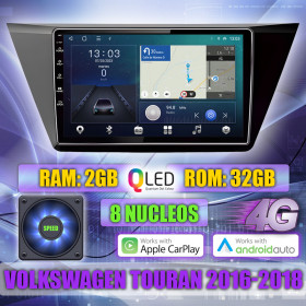 PANTALLA GPS VOLKSWAGEN TOURAN 2016-2018 10 PULGADAS CARPLAY