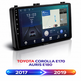 PANTALLA GPS TOYOTA COROLLA E170 AURIS E180 20017-2019 9 PULGADAS CARPLAY ANDROID AUTO TS18 QLED