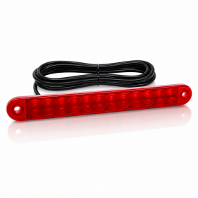 TERCERA LUZ DE FRENO BARRA LED DE 225MM CON CABLE 4 METROS 12V 24V
