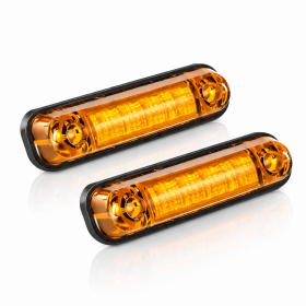 GALIBOS LED MARCADORES LATERALES ÁMBAR 12V 24V 2 UNIDADES