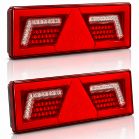 PILOTOS TRASEROS LED NEÓN 6 FUNCIONES CON TRIANGULO 12V 24V