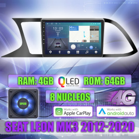 PANTALLA GPS SEAT LEON MK3 2012-2020 9 PULGADAS CARPLAY ANDROID
