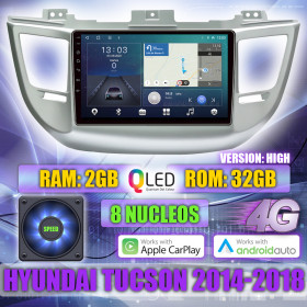 PANTALLA GPS HYUNDAI TUCSON 2015-2018 VERSION ALTA CARPLAY